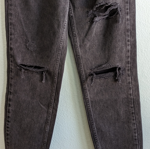 White Fox Jeans, Size XS, Black, Distressed - Picture 4 of 12